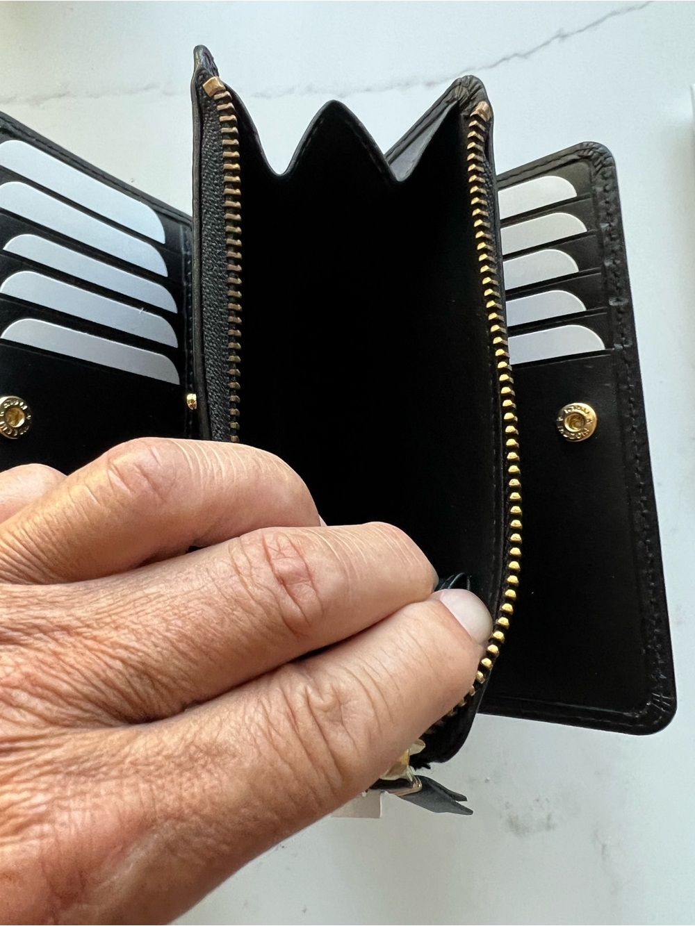 New Comme des Garcons Black Zip Wallet